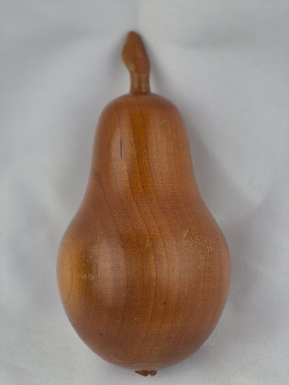 Vintage MCM Wood Carved Fruit w/ Wooden Bowl 8 Pieces of Fruit 6 Tasmanian Wood - Picture 8 of 16